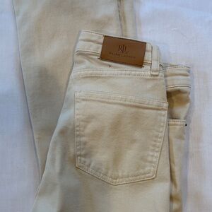 Ralph Lauren Men's Beige Straight Jeans